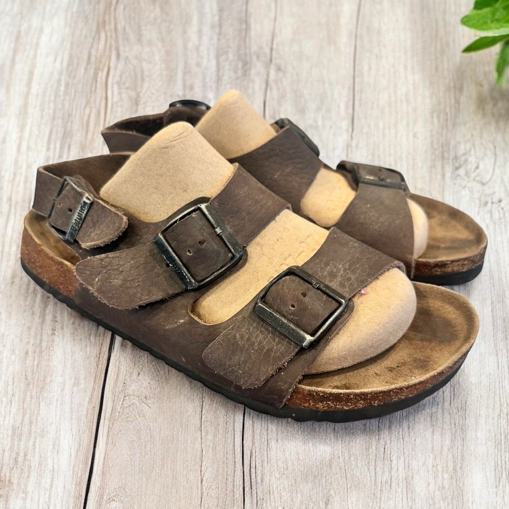 Birkenstock Betula Milano Brown Leather Sandals